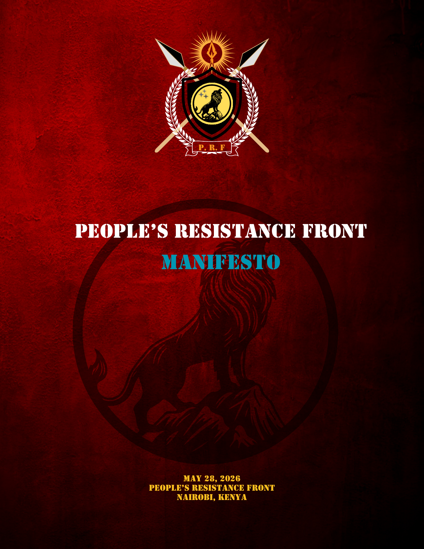 PRF Manifesto cover